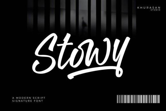 index Stowy Script 英文手写 英文字体免费下载