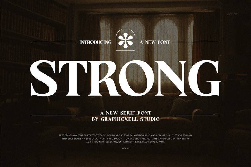 Strong 衬线字体 英文字体免费下载