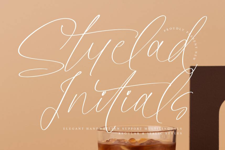 index Styelad Initials Handwritten 英文手写 英文字体免费下载
