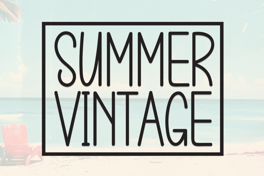 Summer Vintage Handmade 展示字体 英文字体免费下载