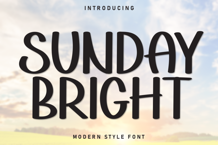 Sunday Bright – Cartoon Style 展示字体 英文字体免费下载