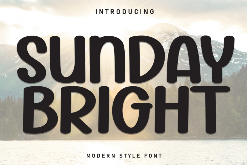 Sunday Bright Playful Script 英文手写 英文字体免费下载