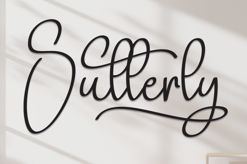 Sutterly Handwritten 英文手写 英文字体免费下载