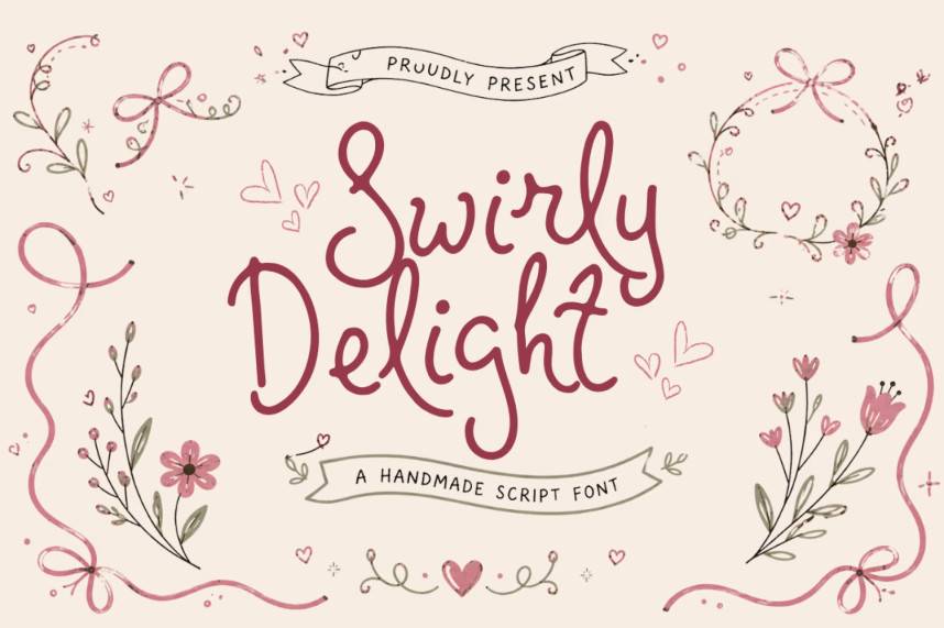 Swirly Delight 花体英文 英文字体免费下载