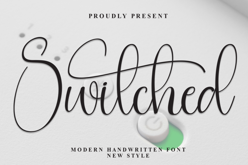 Switched Calligraphy Script 英文手写 英文字体免费下载