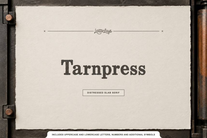 index Tarnpress Free 衬线字体 英文字体免费下载