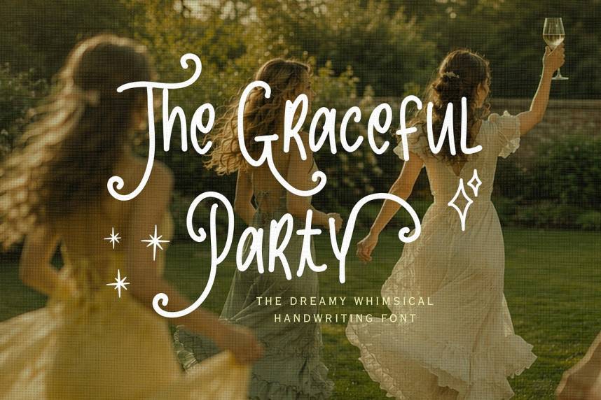 index The Grateful Party 英文手写 英文字体免费下载