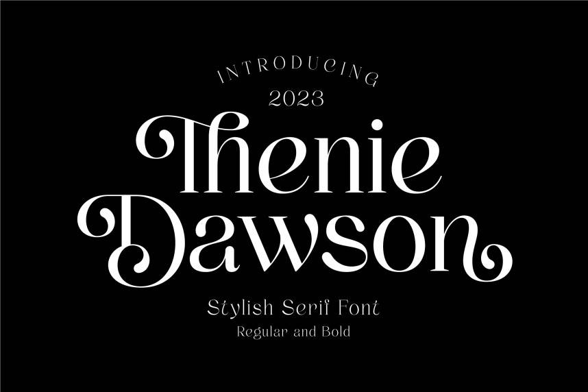 index Thenie Dawson 衬线字体 英文字体免费下载