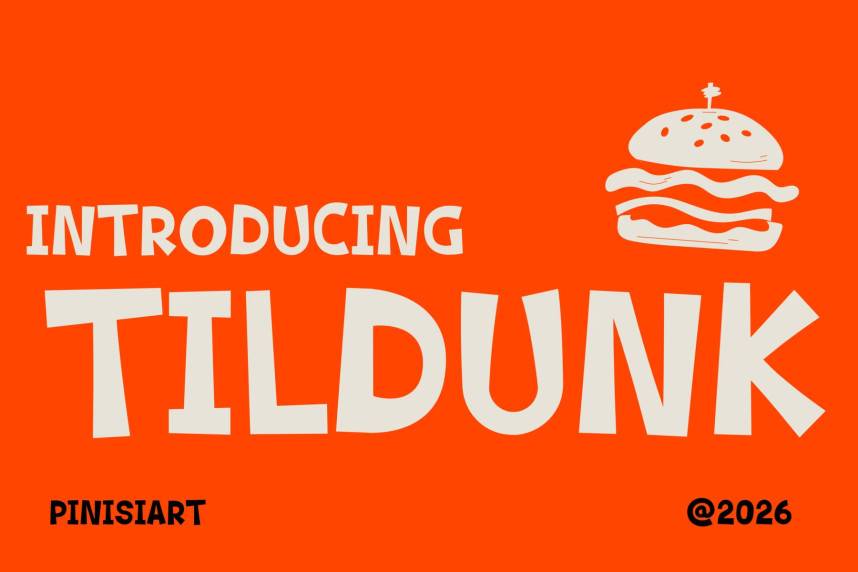 Tildunk 英文手写 英文字体免费下载