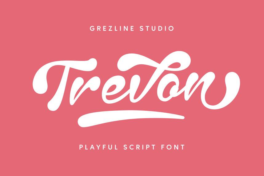 Trevon 展示字体 英文字体免费下载