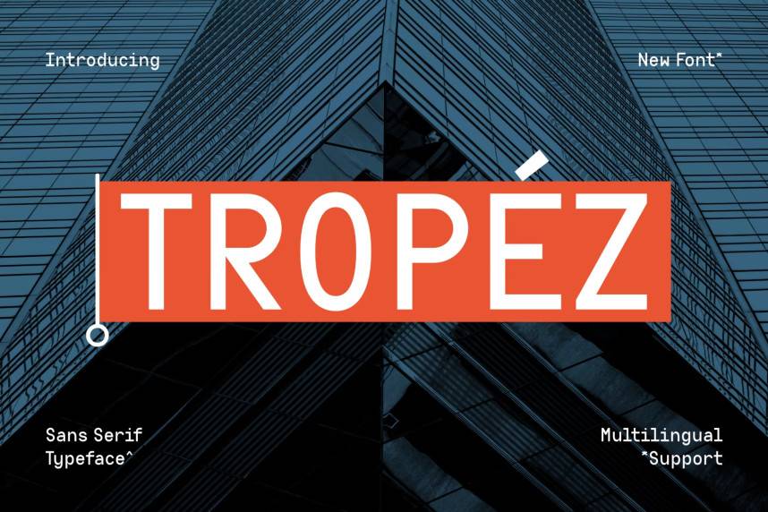 index TROPEZ 现代无衬线 英文字体免费下载