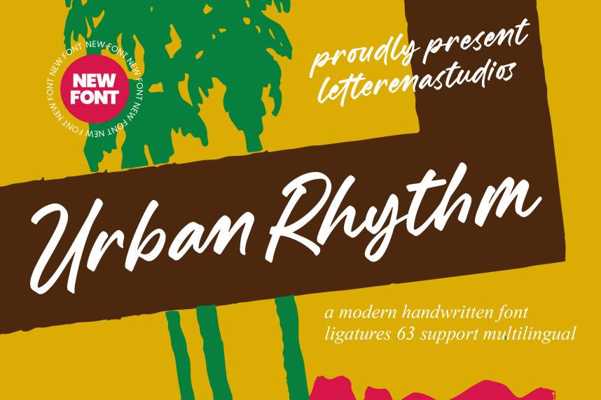 index Urban Rhythm – Modern Handwritten 花体英文 英文字体免费下载