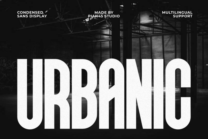 index Urbanic – Urban Condensed Sans 现代无衬线 英文字体免费下载