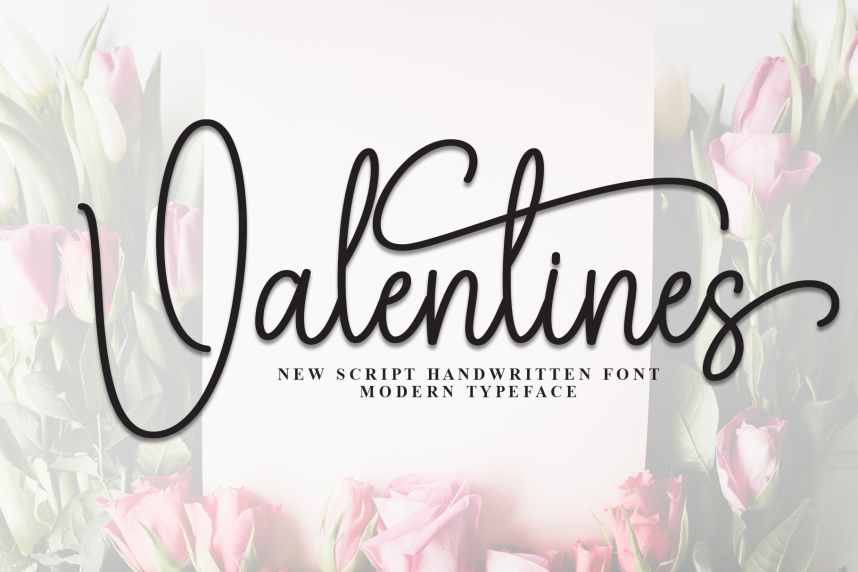 index Valentines Handwritten 英文手写 英文字体免费下载