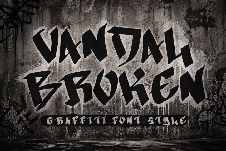 index Vandal Broken 哥特式 英文字体免费下载