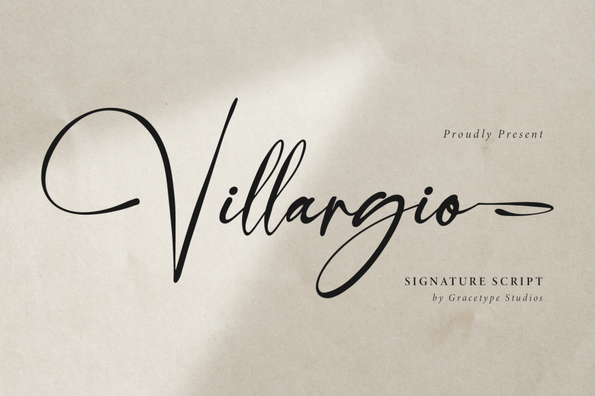 index Villargio | Signature Script 花体英文 英文字体免费下载