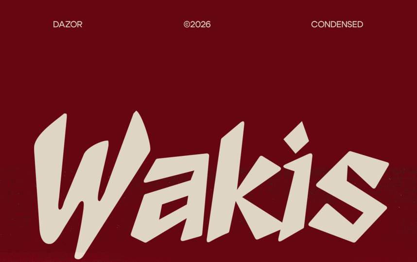 Wakis Display 展示字体 英文字体免费下载