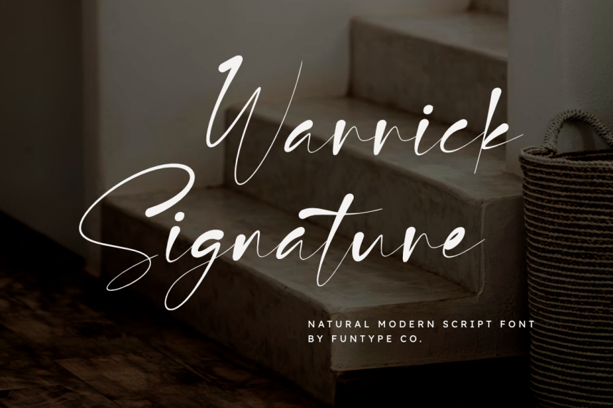 Warrick Signature 花体英文 英文字体免费下载