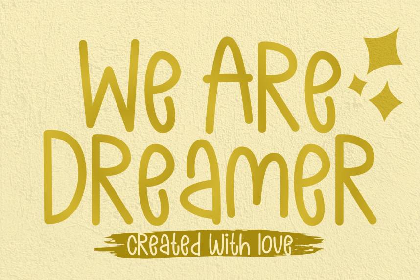 index We Are Dreamer 英文手写 英文字体免费下载