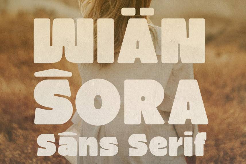 index Wiansora – Bold Sans Serif 现代无衬线 英文字体免费下载