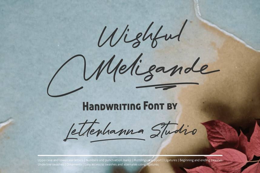 Wishful Melisande 英文手写 英文字体免费下载