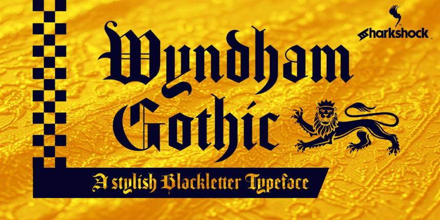 index Wyndham Gothic 哥特式 英文字体免费下载