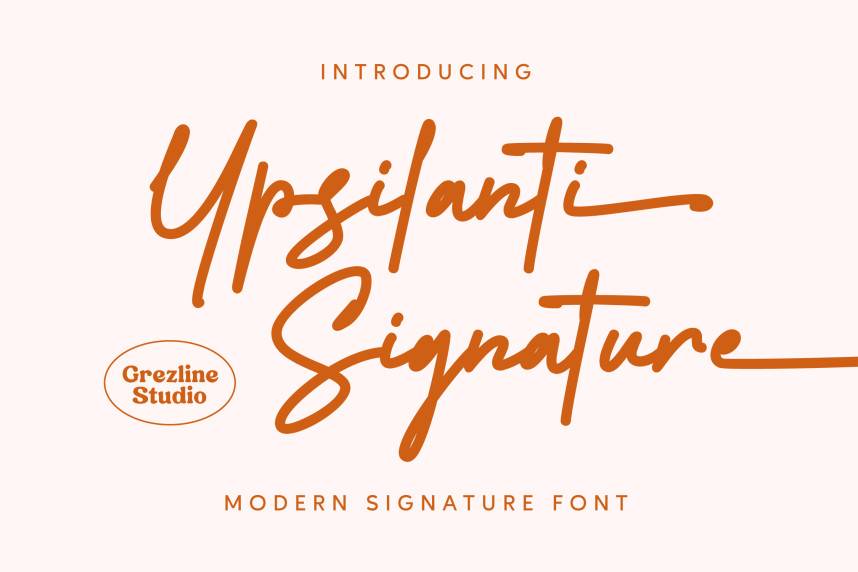 index Ypsilanti Signature 花体英文 英文字体免费下载