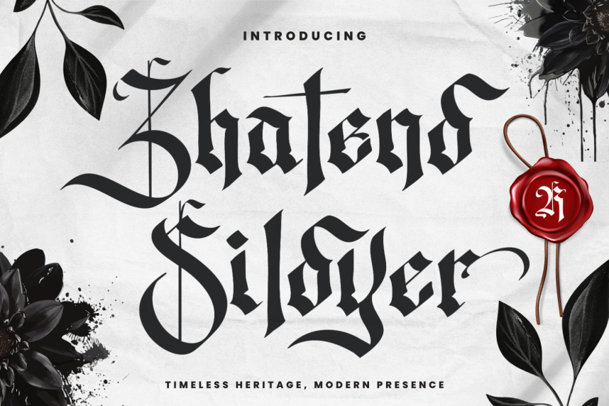 index Zhatend Sildyer 哥特式 英文字体免费下载