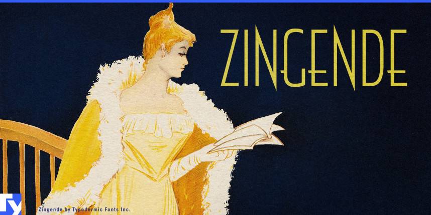 Zingende Font Family 展示字体 英文字体免费下载