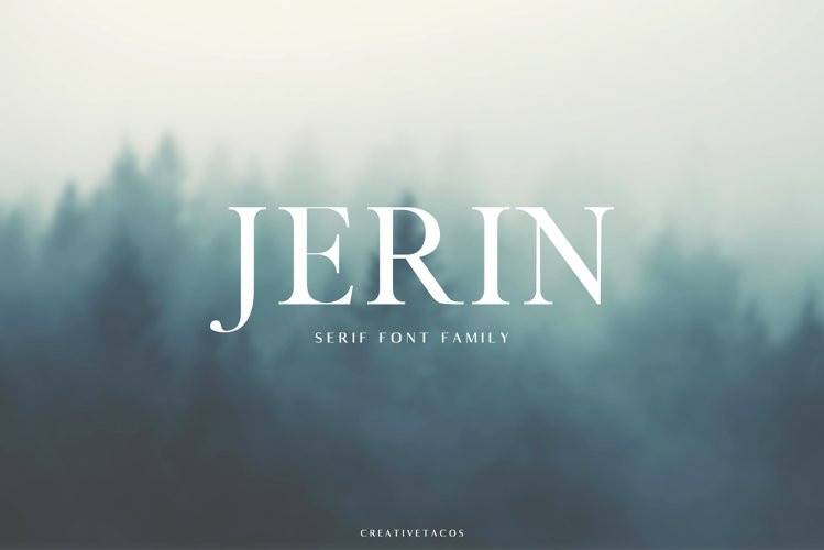 Jerin-衬线简约-排版平面设计-英文字体下载