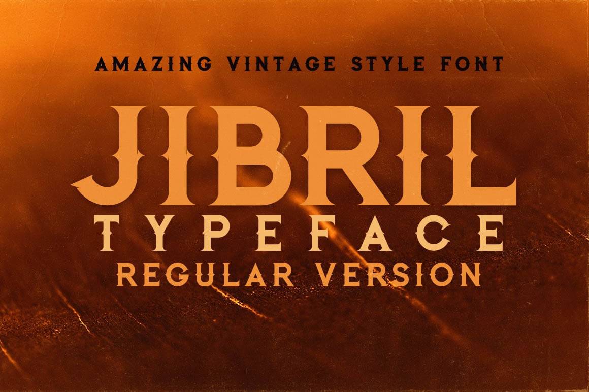 jibril-骨节字体-哥特式-英文字体下载