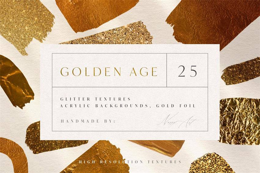 index 25款黄金金箔材质闪光高清贴片图片素材百度网盘下载