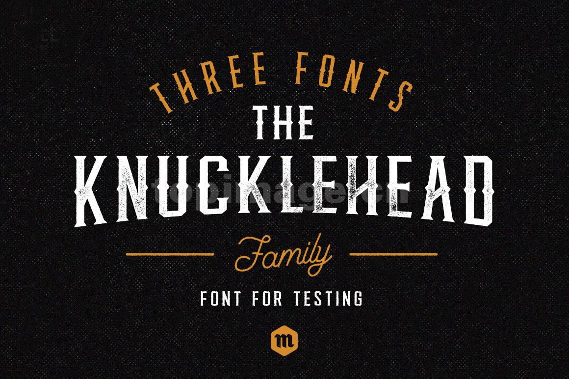 knucklehead衬线英文复古字体下载