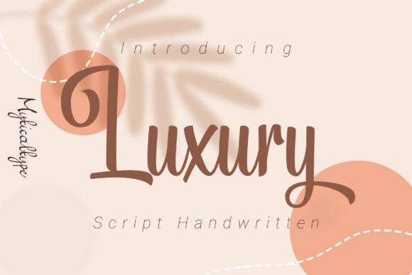 Luxury-时尚手写连笔-英文字体下载