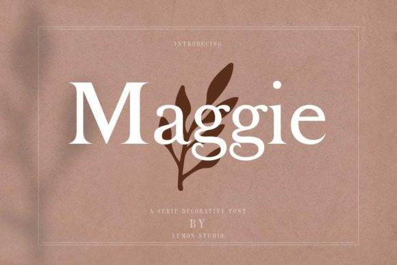 Maggie-衬线杂志标题-英文字体下载