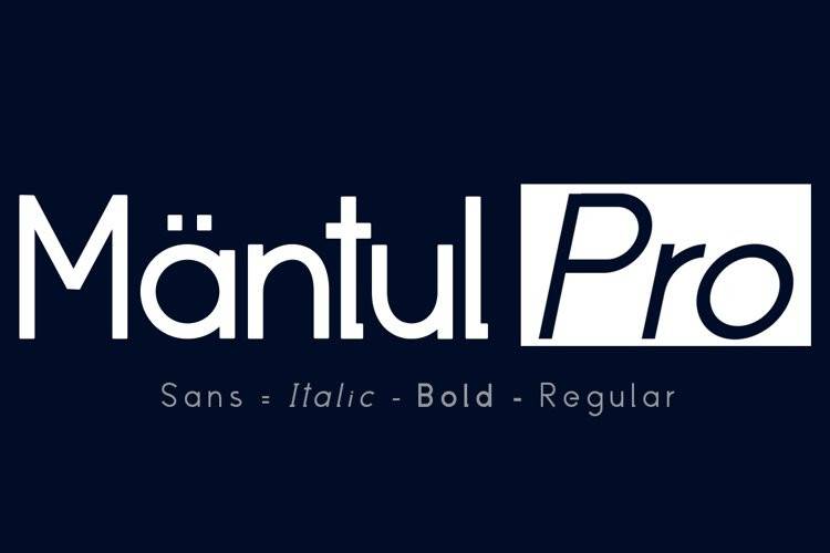 Mantul Pro-现代无衬线-简约优雅-英文字体下载