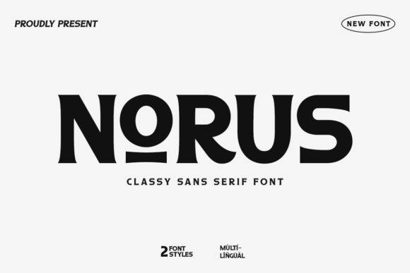 Norus-经典现代无衬线-英文字体下载