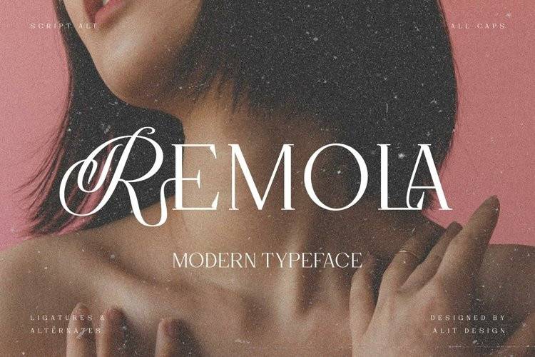 Remola浪漫衬线排版英文字体下载
