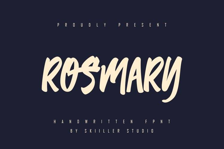 Rosmary-手写加粗涂鸦连笔-英文字体下载