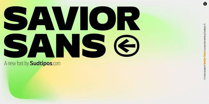 SaviorSans -现代无衬线排版设计-英文字体下载