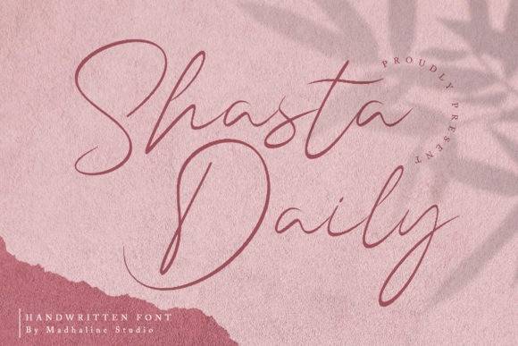 Shasta Daily-唯美手账手写连笔-英文字体下载
