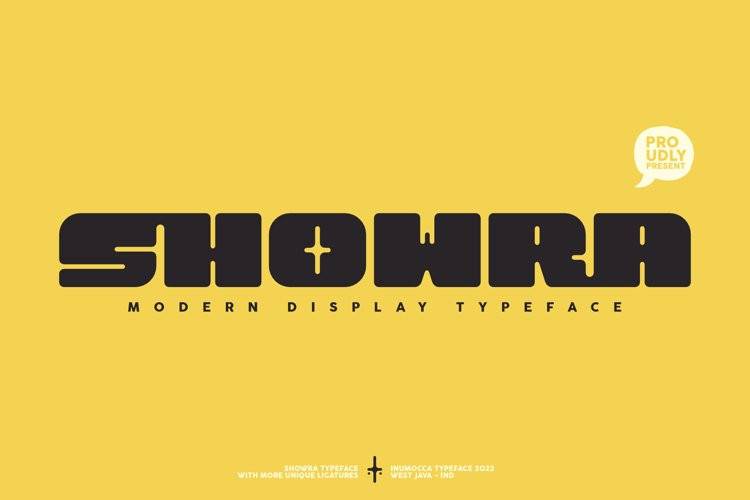 Showra-等宽现代加粗无衬线-英文字体下载