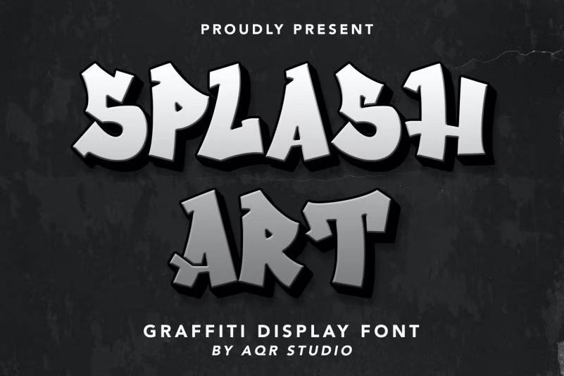 Splash Art-个性手写手绘扭曲-英文字体下载