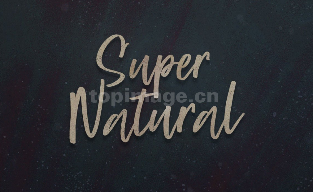 super_natural手写书法英文手绘艺术字体下载