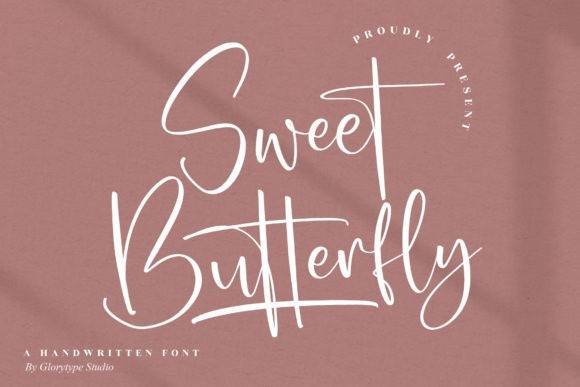 Sweet Butterfly-唯美连笔婚礼手写-英文字体下载