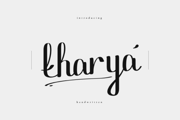 Tharya手写连笔英文字体下载
