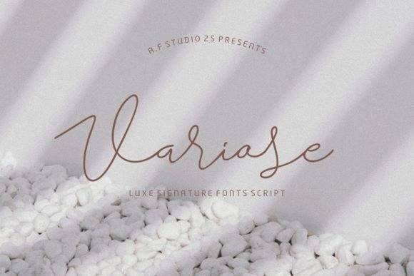 Variose 手写英文字体预览