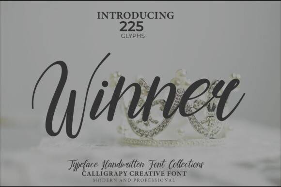 Winner手写连笔潦草英文字体下载